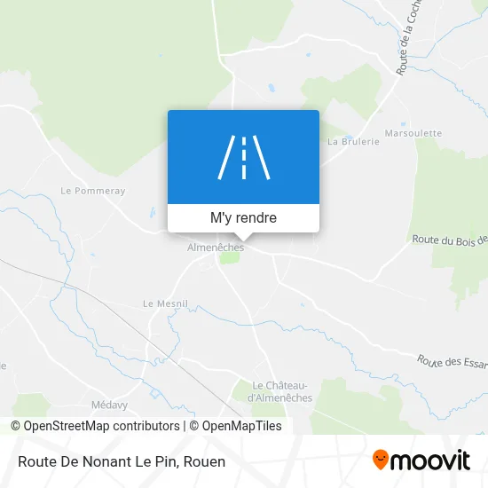 Route De Nonant Le Pin plan