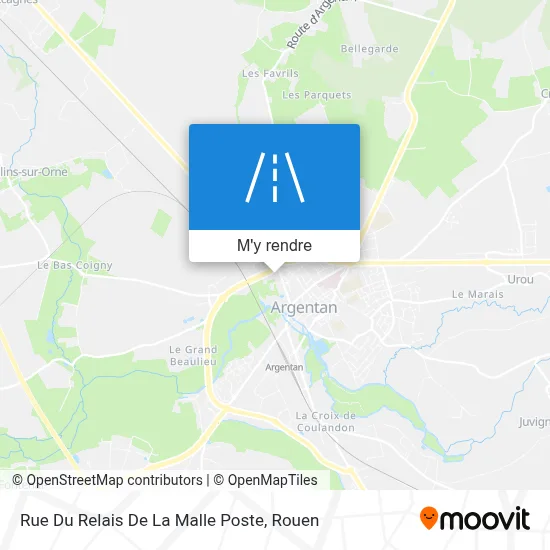Rue Du Relais De La Malle Poste plan