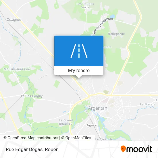 Rue Edgar Degas plan