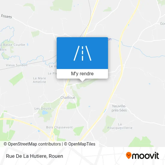Rue De La Hutiere plan