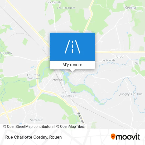 Rue Charlotte Corday plan