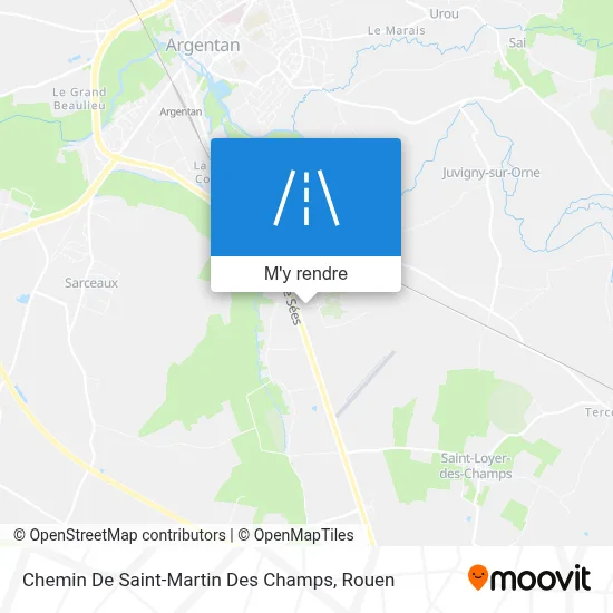 Chemin De Saint-Martin Des Champs plan