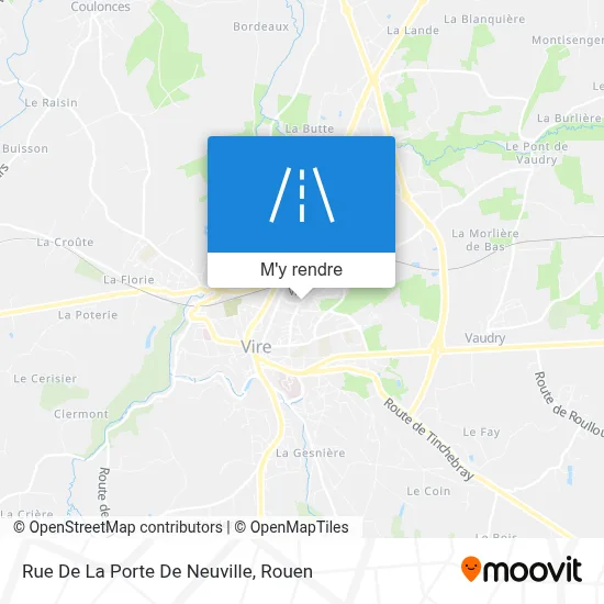 Rue De La Porte De Neuville plan