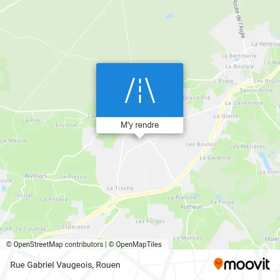 Rue Gabriel Vaugeois plan