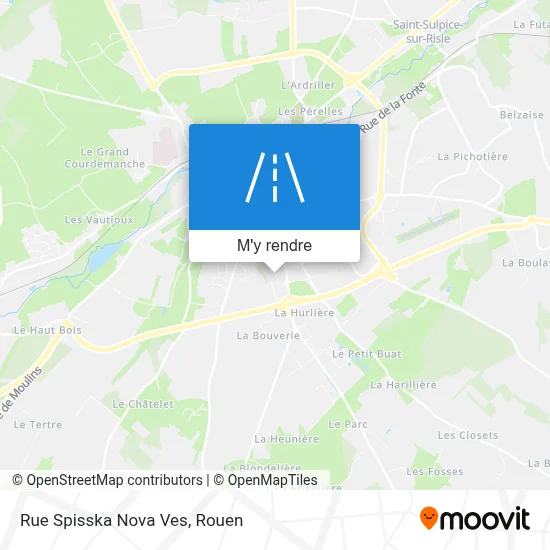 Rue Spisska Nova Ves plan