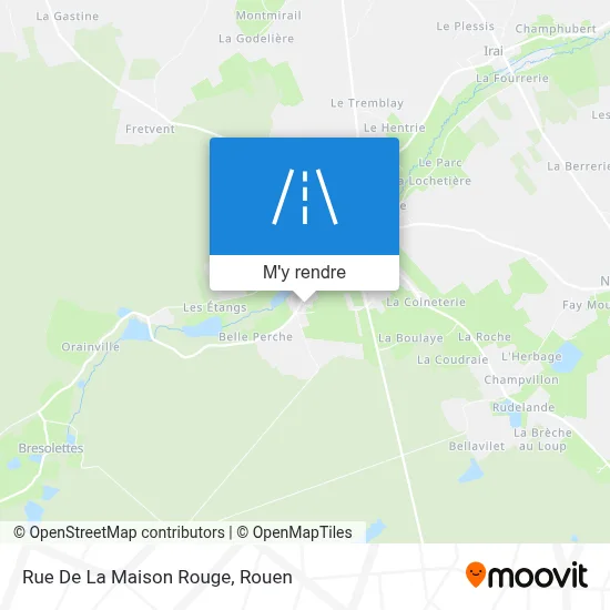 Rue De La Maison Rouge plan
