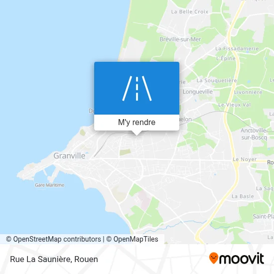 Rue La Saunière plan
