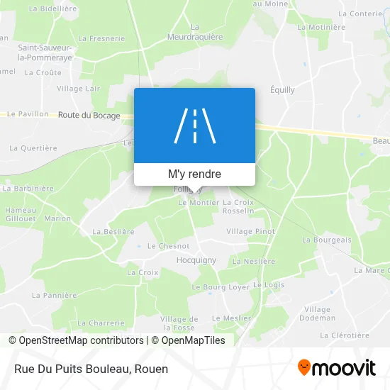Rue Du Puits Bouleau plan