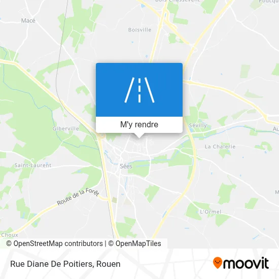 Rue Diane De Poitiers plan