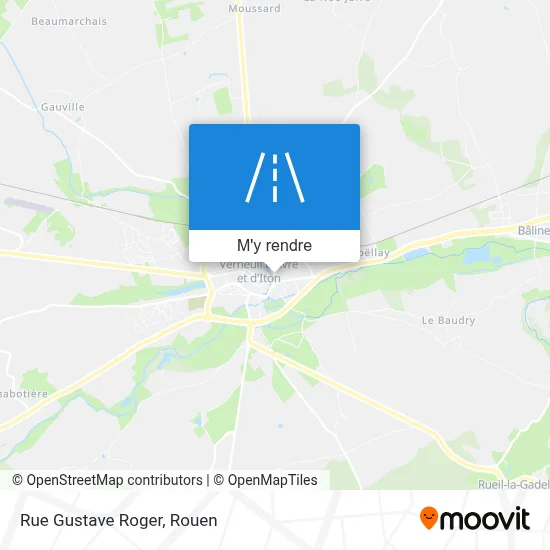 Rue Gustave Roger plan
