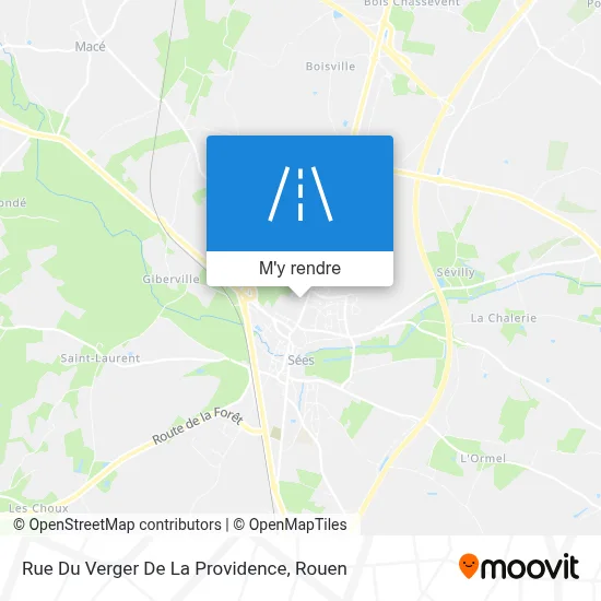 Rue Du Verger De La Providence plan