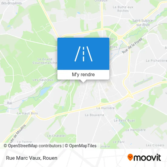 Rue Marc Vaux plan