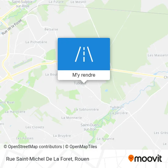 Rue Saint-Michel De La Foret plan