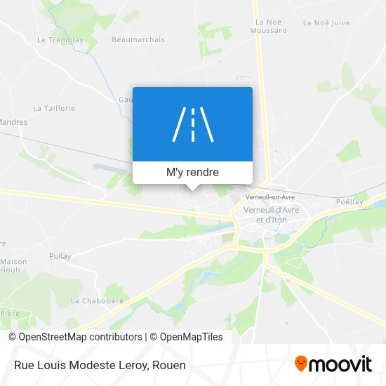 Rue Louis Modeste Leroy plan