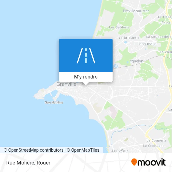 Rue Molière plan
