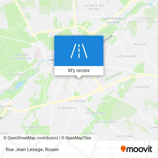Rue Jean Lesage plan
