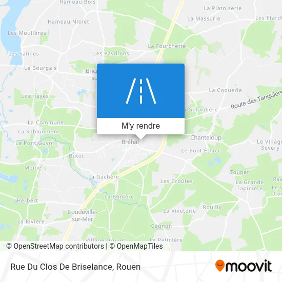 Rue Du Clos De Briselance plan