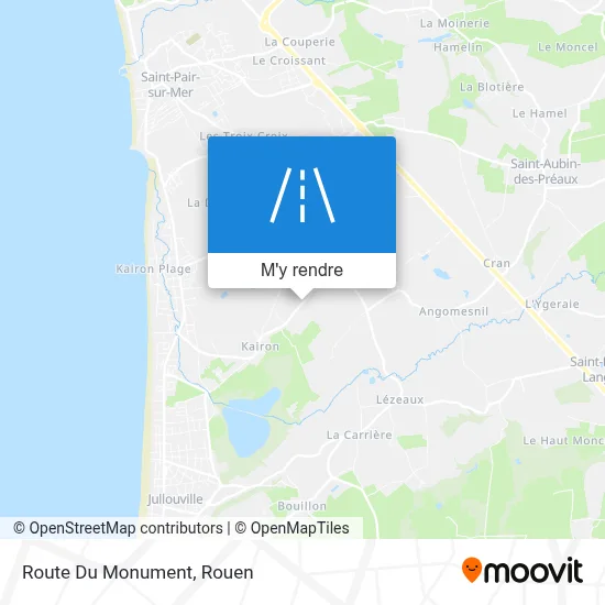 Route Du Monument plan