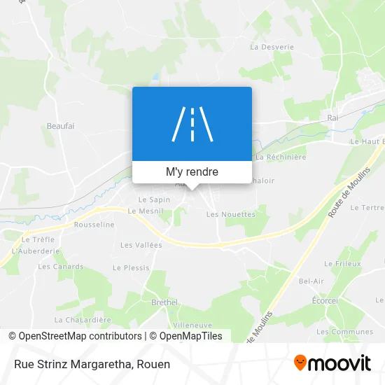 Rue Strinz Margaretha plan
