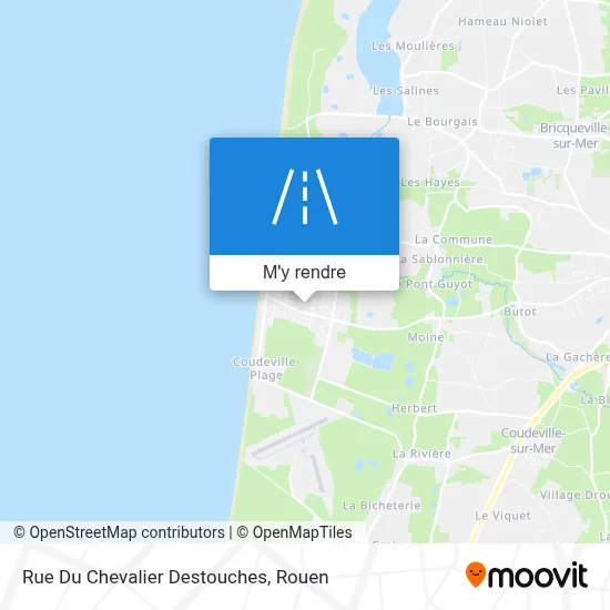Rue Du Chevalier Destouches plan