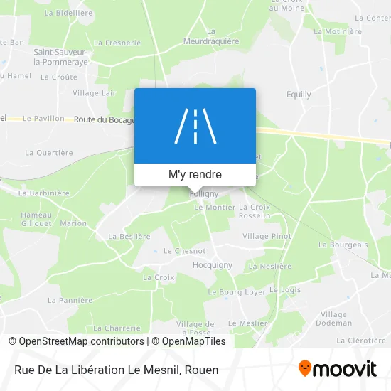 Rue De La Libération Le Mesnil plan