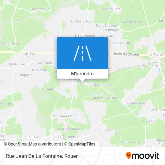Rue Jean De La Fontaine plan