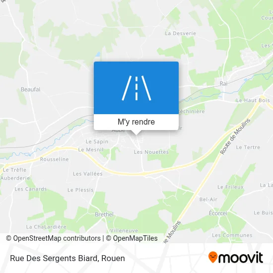 Rue Des Sergents Biard plan