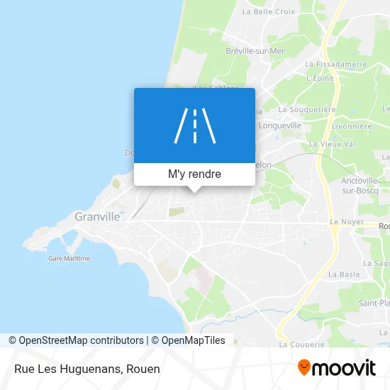 Rue Les Huguenans plan