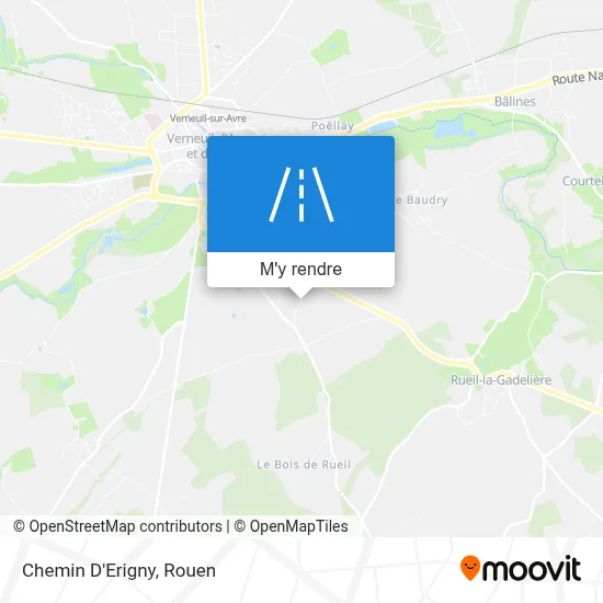 Chemin D'Erigny plan