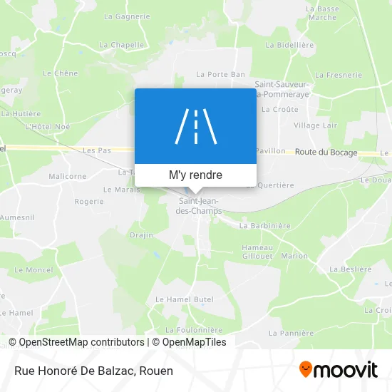 Rue Honoré De Balzac plan