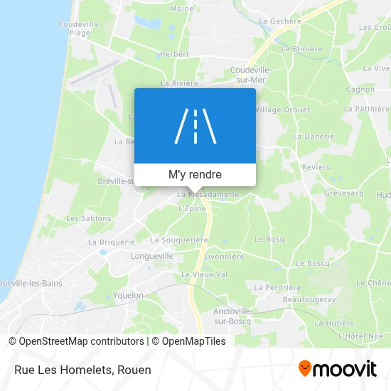 Rue Les Homelets plan