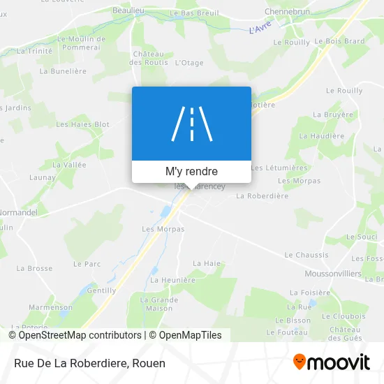Rue De La Roberdiere plan