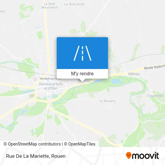 Rue De La Mariette plan