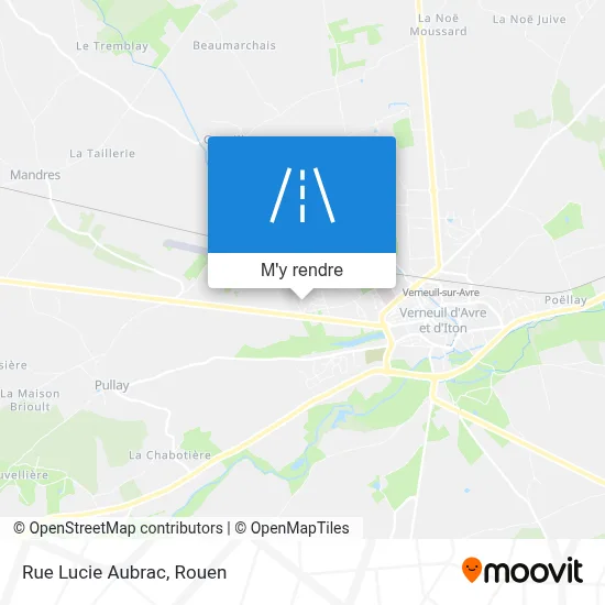 Rue Lucie Aubrac plan