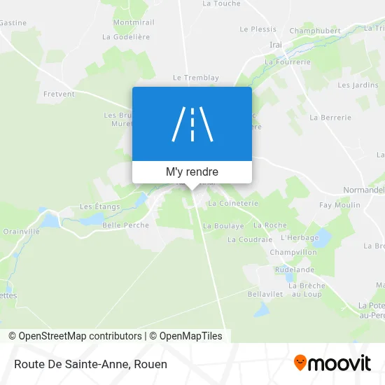 Route De Sainte-Anne plan