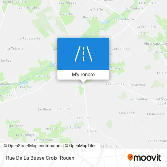 Rue De La Basse Croix plan