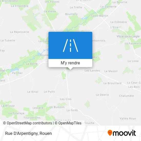 Rue D'Arpentigny plan