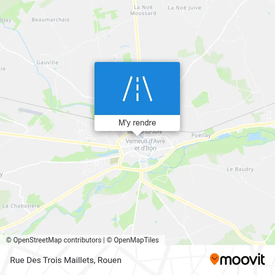 Rue Des Trois Maillets plan