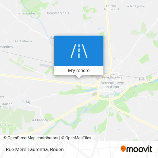 Rue Mère Laurentia plan