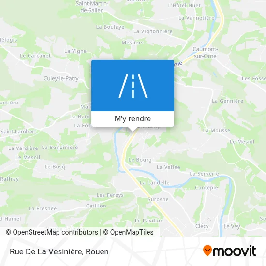 Rue De La Vesinière plan