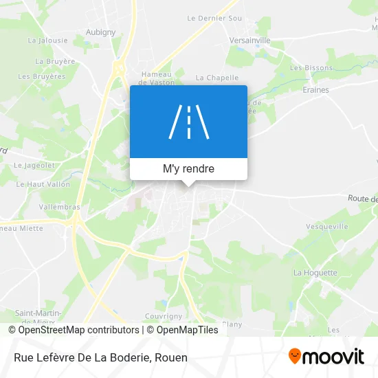 Rue Lefèvre De La Boderie plan