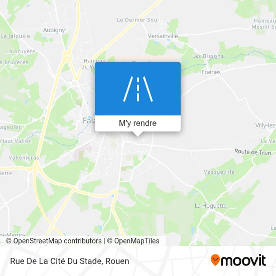 Rue De La Cité Du Stade plan