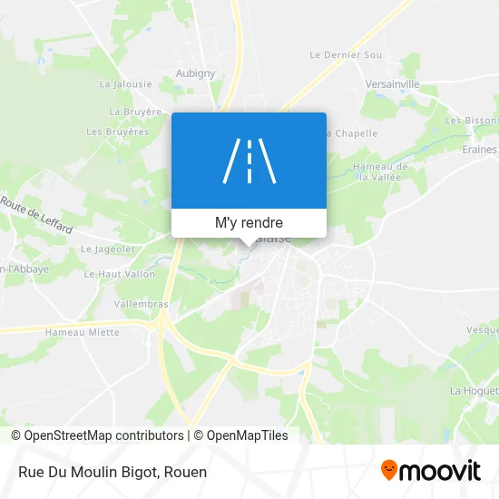 Rue Du Moulin Bigot plan