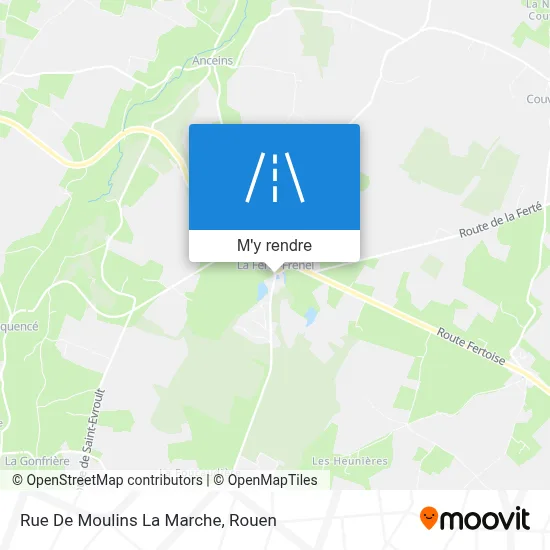 Rue De Moulins La Marche plan