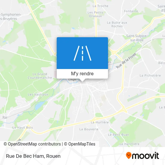 Rue De Bec Ham plan