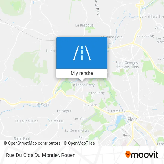 Rue Du Clos Du Montier plan