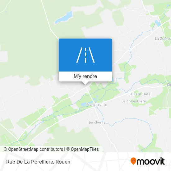 Rue De La Porelliere plan