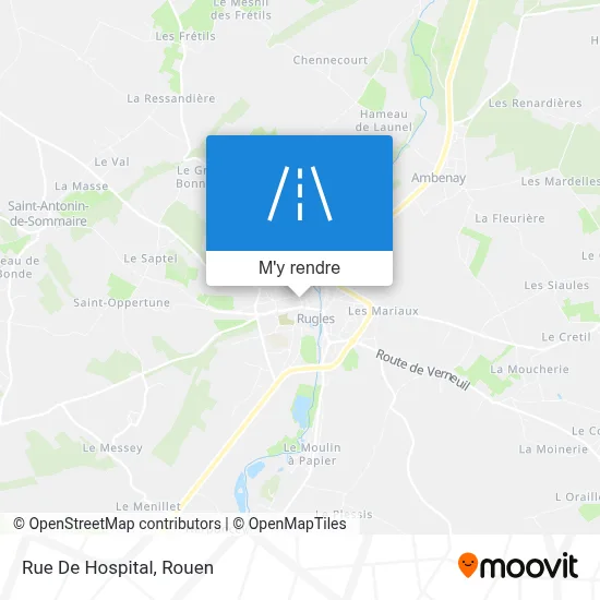 Rue De Hospital plan
