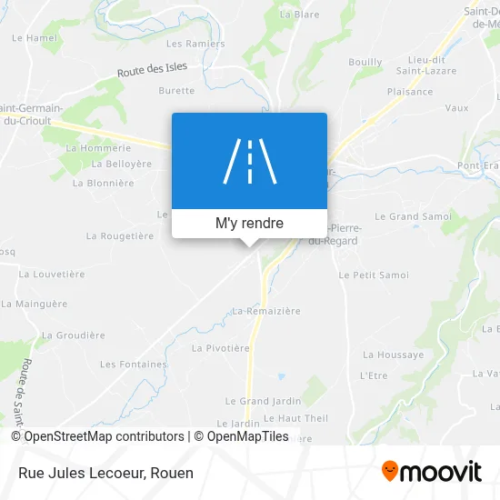Rue Jules Lecoeur plan
