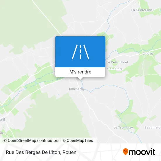 Rue Des Berges De L'Iton plan
